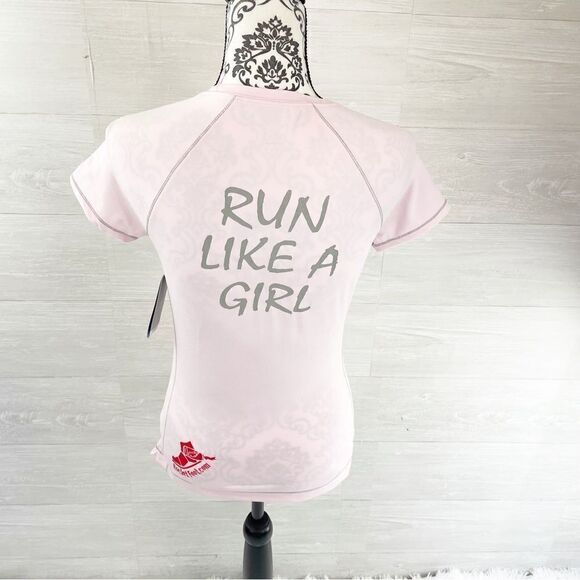 Alo Yoga Coolfit “Run Like A Girl” Short Sleeve Top - Picture 5 of 9